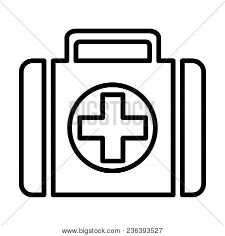 First-aid Kit Line Icon.96x96 For Web Graphics And Apps.  Simple Minimal Pictogram. Vect