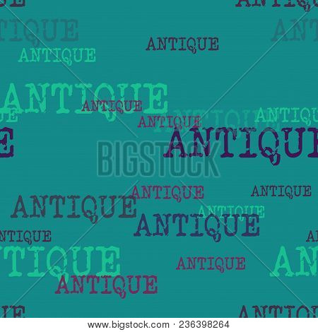 Antique Typography Pattern. Typography Only Series. Minimal Graphics