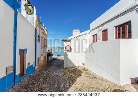 Old Traditional Streets Of The Village Alvor, Portimao.