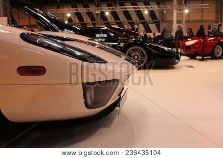 Birmingham - October 10, 2012: Bugatti Veyron Car At The Top Gear Car Exhibition In Birmingham, Uk.