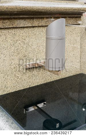 All-weather Luminaire For Architectural Lighting Installed On A Marble Wall