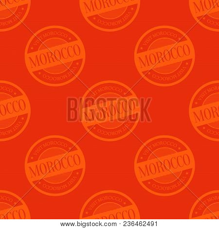 Morocco Seamless Pattern. Seamless Badge Pattern, Backdrop For Your Design.