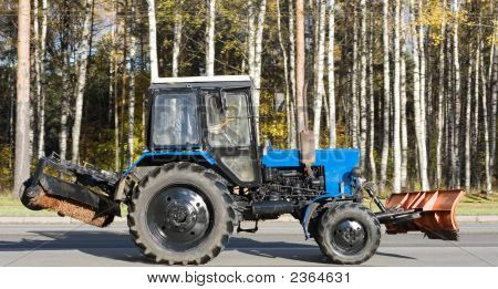 Shobel urbana vibrante e limpeza Tractor para limpeza de rua