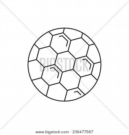 Socce Ball Icon. Outline Socce Ball Vector Icon For Web Design Isolated On White Background