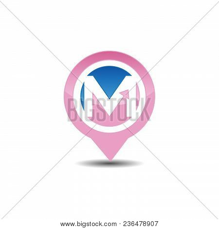 M Letter Gps Logo. Gps Vector. Gps Icon. Navigation Vector Logo. Navigation Vector Icon. Travel Logo