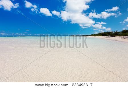 Beautiful tropical beach at Exuma Bahamas
