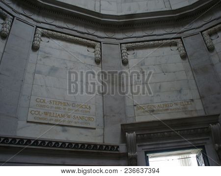 Interior Panels Of The Illinois Memorial At The Vicksburg National Military Park, Vicksburg, Mississ
