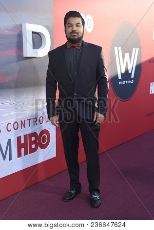 LOS ANGELES - APR 16:  Adrian Dev arrives for HBO's 
