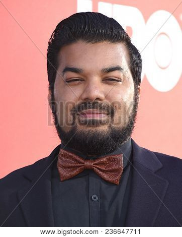 LOS ANGELES - APR 16:  Adrian Dev arrives for HBO's 