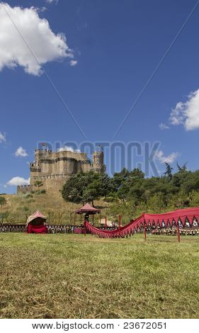 Castello medievale In Manzanares Del Real, Spagna