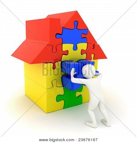 Hombre blanco en lugar Casa pieza