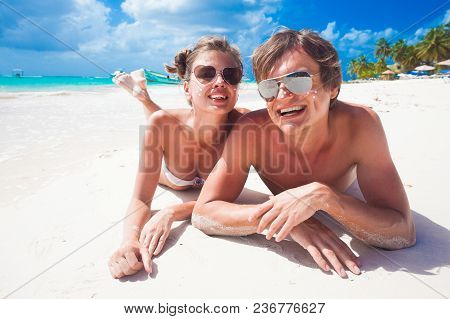 Remote Tropical Beaches And Countries. Travel Concept