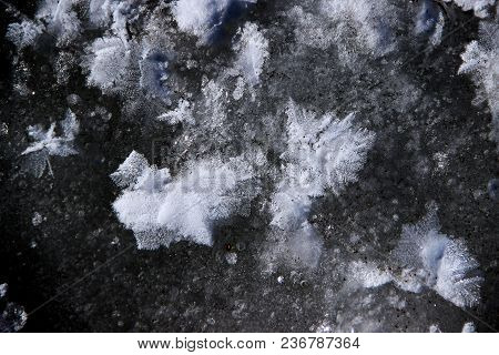 An Abstract Picture By Nature Painted From Iced Water Are Bizarre Patterns