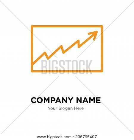 Data Analytics Line Graphic Company Logo Design Template, Business Corporate Vector Icon