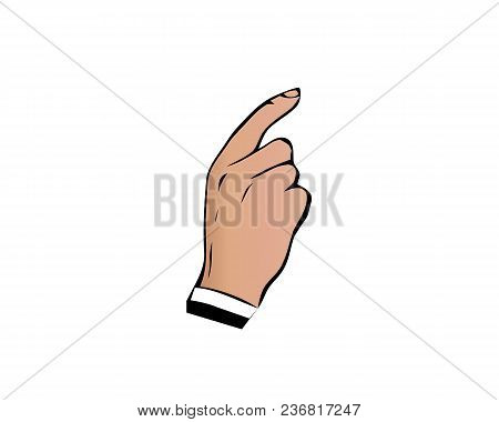 Fingers Crossed Symbol. Gesture Good Luck, Fortune, Lie, Deception. Cartoon Vector Illustration Isol