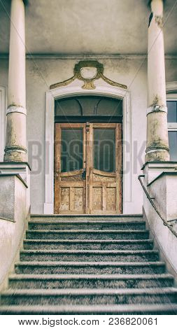 Building - Architectura Of An Old-fashioned Utility Building