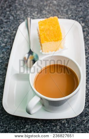 Coffee Break Time With Cake.