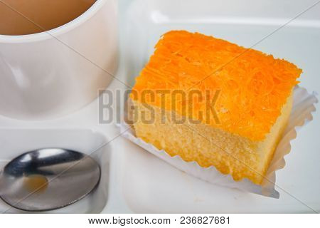 Coffee Break Time With Cake.