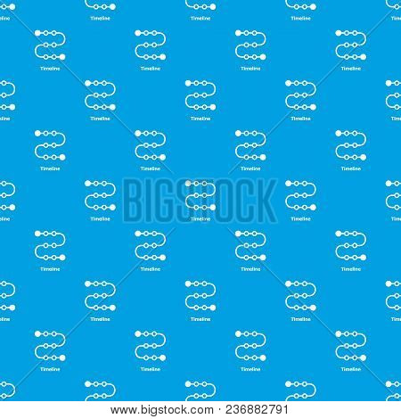 Timeline Pattern Vector Seamless Blue Repeat For Any Use