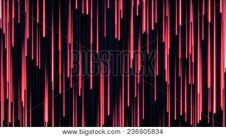 Red Neon Animated Vj Background 3d Illustration