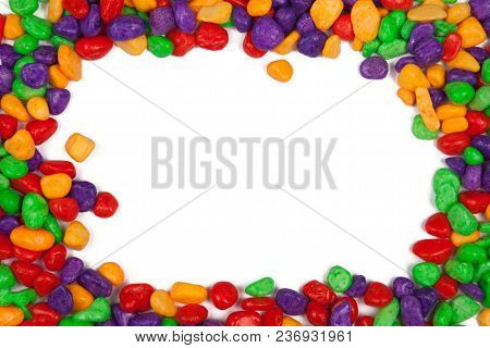 Colored Decorative Stones, Background Of Colored Stones