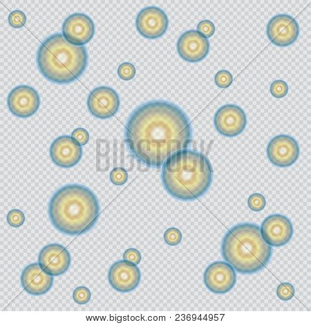 Abstract Bubbles  Background With Transparent Colors. Vector Illustration.