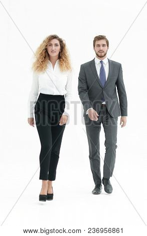 two modern young people going forward .