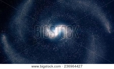 Galaxy. Beautiful Spiral Galaxy Somewhere In Deep Space. Spiral Galaxy.