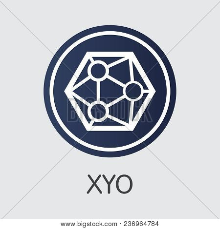 Xyo Vector Sign Icon For Internet Money. Blockchain Cryptocurrency Web Icon Of Xyo And Coin Image Fo