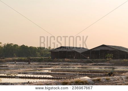 Salt For Making Rock Salt. Udon Thani, Thailand.