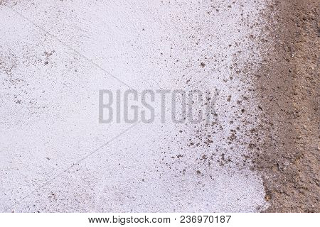 Old Rought White Plaster Wall Texture Background.