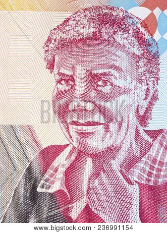 Old Woman Portrait From Malagasy Money - Ariary