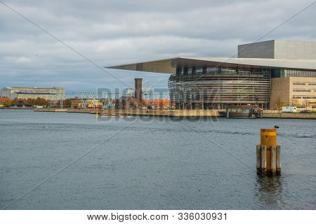 Copenhagen, Denmark: Opera House. It Is Located On The Island Of Holmen In Central Copenhagen.