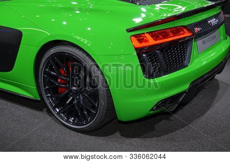 Frankfurt, Germany, September 13-2017: Audi R8 V10 Plus At Iaa 2017