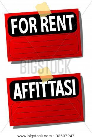 Karta k pronajmutí