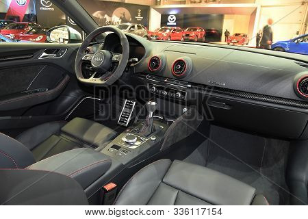Sofia, Bulgaria, October 13-2017: Audi Rs 3 Sportback At Sofia Motor Show
