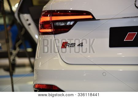 Sofia, Bulgaria, October 13-2017: Audi Rs 4 Avant At Sofia Motor Show
