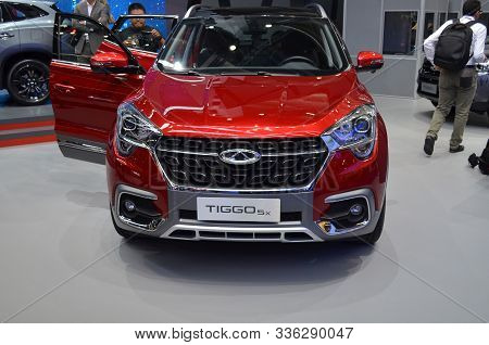 Frankfurt, Germany, September 12-2017: Chery Tiggo 5X At Iaa 2017