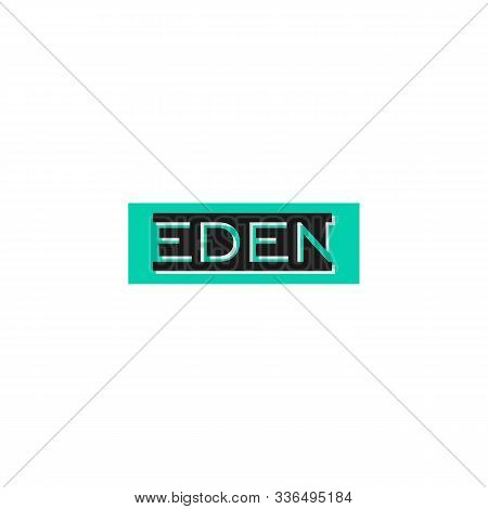 Eden Logo Design Template, Black, Green, Wordmark Logo Concept