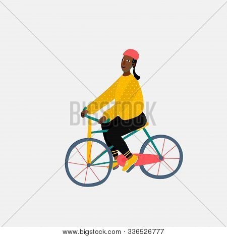 City Transportation Active Life Style Character Illustration Simple Card. Fast Move People Vector. U