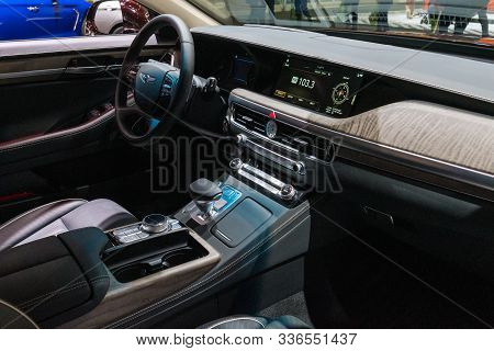 Genesis G90 On Display During Los Angeles Auto Show.