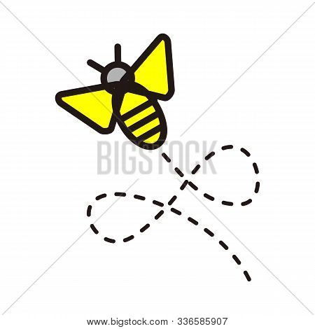 Bee Logo Template Vector Icon Illustration Design, Hive Logotype Concept, Bee Logo Design, Bee Logo,