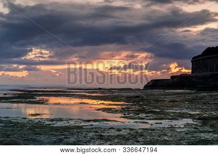 Storm Clouds Over Pleasure Point. Santa Cruz County, California, Usa.