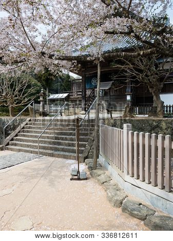 Naruto, Japan - April 2, 2018: Springtime In Dainichiji, Temple Number 4 On Shikoku Pilgrimage