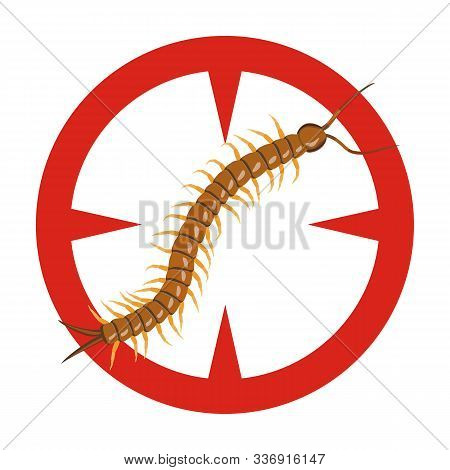 Centipede Vector Icon.cartoon Vector Icon Isolated On White Background Centipede .