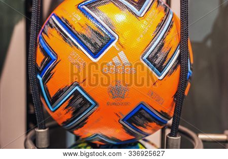 10 November 2019 London, United Kingdom. The Official Ball Of The European Football Championship 202