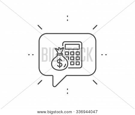 Calculator Money Bag Vector Photo Free Trial Stock Calculator Money Bag Vector Photo