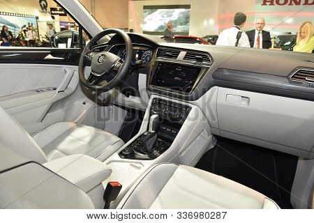 Sofia, Bulgaria, October 13-2017: Volkswagen Tiguan Allspace At Sofia Motor Show