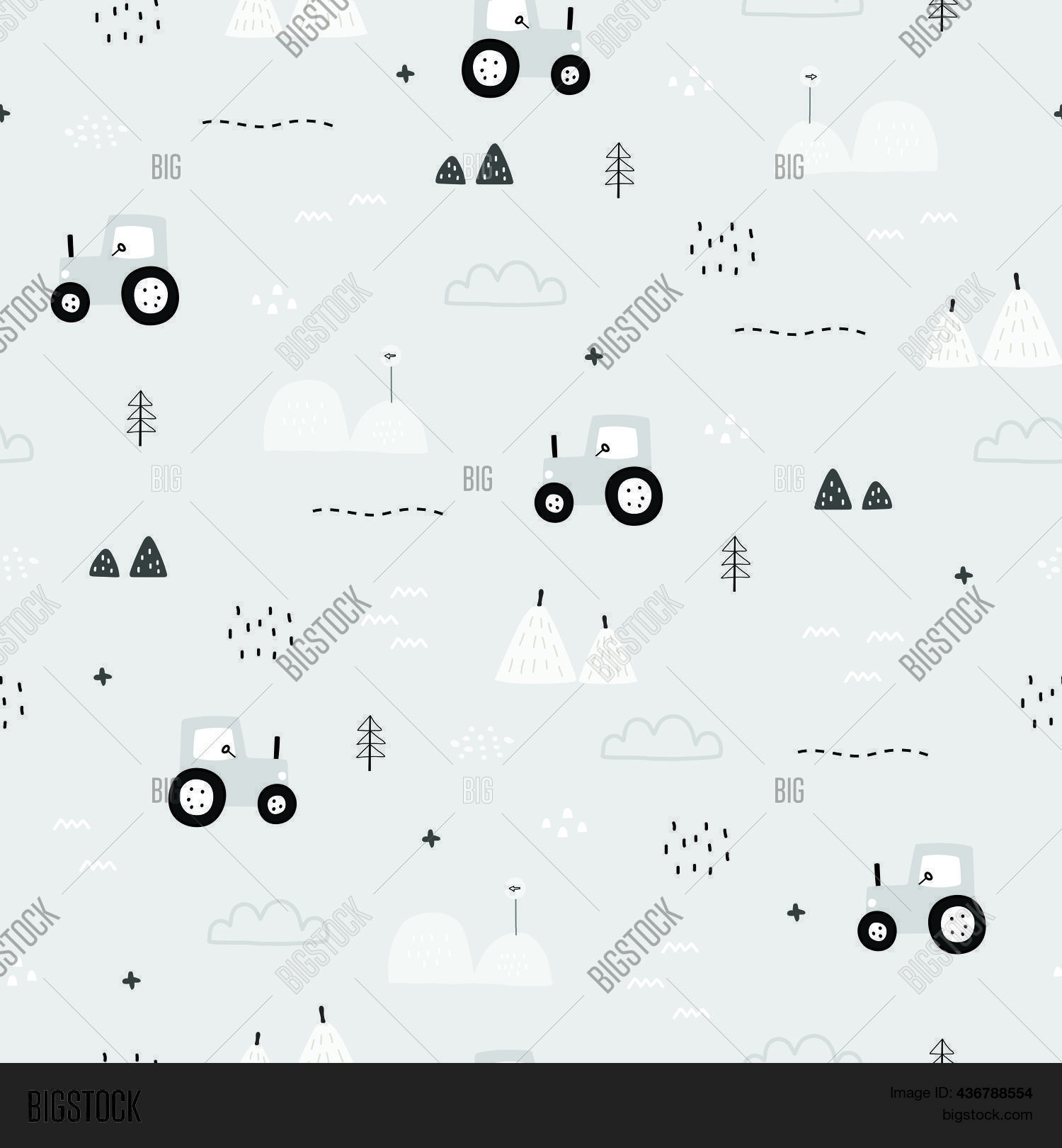 Seamless Pattern Farm Vector & Photo (Free Trial) | Bigstock