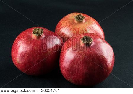 Pomegranates On A Baize Covered Table Top